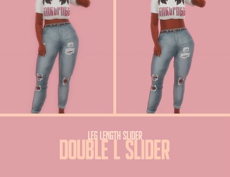 LEG LENGTH SLIDER Thank You Babe, Sims 4 Cc Makeup, Sims Four, Sims 4 Cc Packs, Best Sims, Sims 4 Cas, Cc Sims, Sims 4 Game, Sims 4 Cc Finds