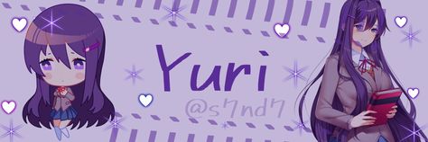 Yuri Yuri Ddlc Discord Banner, Yuri Ddlc Banner, Ddlc Header, Yuri Icon, Yuri Ddlc, Discord Pfps, Discord Banner, Banner Gif, 8 Bits