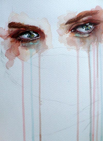 Crying eyes water colour Jane Beata, Art Amour, Watercolor Eyes, Art Africain, Arte Inspo, Art Et Illustration, Pen And Watercolor, Art And Illustration, Arte Horror