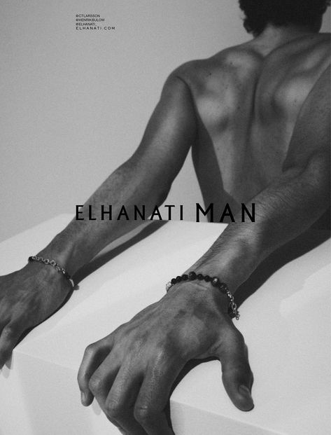 Handcrafted magical and timeless pieces of jewelry. Inspired by her Middle Eastern and Nordic background, each piece is created from feelings and pure intuition, resulting in raw, sculptural, and mesmerizing creations packed with history. Branding, creative consulting, positioning, visual identity, art direction, and design. Photography Henrik Bülow and styling Camilla Larsson, 2018. © elhanati.com Men’s Jewelry Photography, Man Beauty Editorial, Mens Jewelry Editorial, High Fashion Jewelry Campaign, Jewellery Campaign Editorial, Jewelry Website Design, Herb Ritts, Bad Boy Aesthetic, Jewelry Editorial