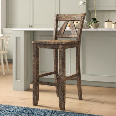 Wooden Bar Stools With Back, Farmhouse Bar Stools, Counter Stools With Backs, Wooden Bar Stools, Rustic Bar, 30 Bar Stools, Bar Stools With Backs, Into The Wood, High Design