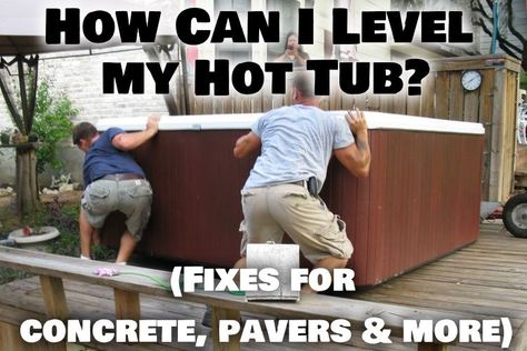 Small Hot Tub, Pavers Diy, Hot Tub Patio, Landscape Timbers, Diy Hot Tub, Cement Patio, Concrete Pad, Tub Ideas, Concrete Pavers