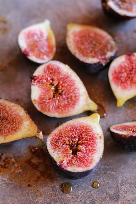 Maple Roasted Figs - The Roasted Root Fig Recipes Dessert, Arborio Rice Pudding, Roasted Figs, Fig Recipes, Balsamic Reduction, Paleo Treats, Cheese Plate, Breakfast Dessert, Appetizer Snacks