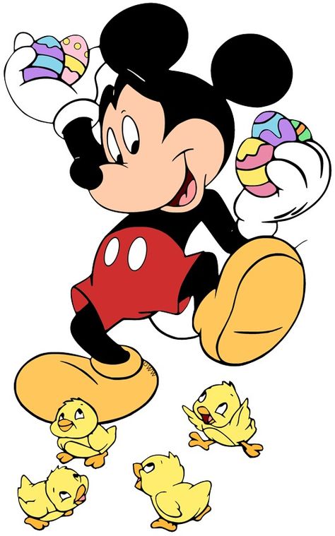 Mickey Mouse Sitting, Mickey Mouse Transparent Background, Miky Mouse Sticker, Mickey Minnie Donald Daisy Goofy Pluto, Mickey Mouse 1930s, Easter Chicks, I Am Awesome, Easter, Comics