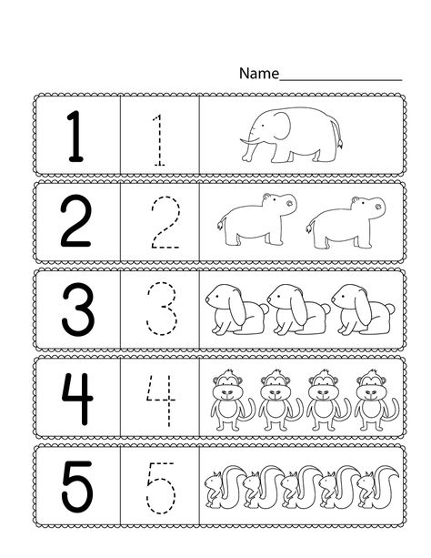 Free Preschool Numbers 1-5 Printables | Educative Printable Worksheet Numbers, Esl Kindergarten, Preschool Numbers, Counting Worksheets For Kindergarten, Worksheet For Preschool, Preschool Number Worksheets, Numbers Worksheet, Free Preschool Printables, Hidden Agenda