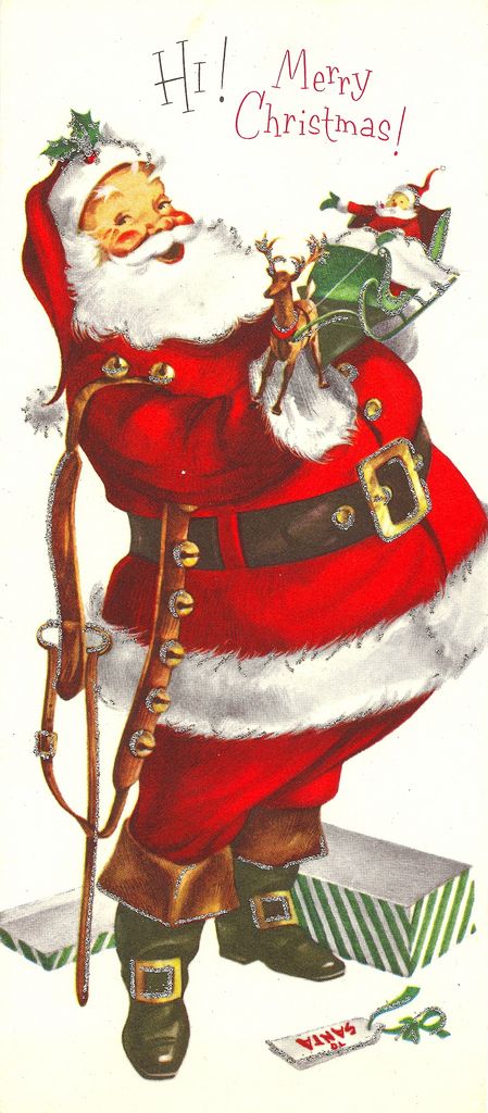 Vintage Santa Santa Christmas Cards, Vintage Christmas Images, Christmas Tablescape, Old Christmas, Old Fashioned Christmas, Antique Christmas, Christmas Memory, Vintage Santa, Noel Christmas