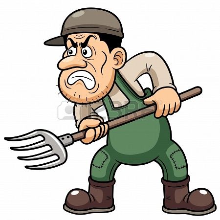 illustration of Cartoon Farmer angry Stock Photo - 17813653 Cartoon Practice, Cartoon Farmer, Narrative Painting, Farm Cartoon, Cartoon Men, Pumpkin Vector, Hadrians Wall, Russian Revolution, Art Stone