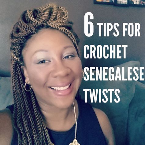 6 Tips for Crochet Senegalese Twists: Using Pre-Twisted Hair Senegalese Crochet Twist Styles, Crochet Senegalese Twist Hairstyles, Short Senegalese Twist, Crochet Twists, Crochet Senegalese Twist, Senegal Twist, Crochet Braids Marley Hair, Senegalese Twist Crochet Braids, Senegalese Twist Crochet Hair