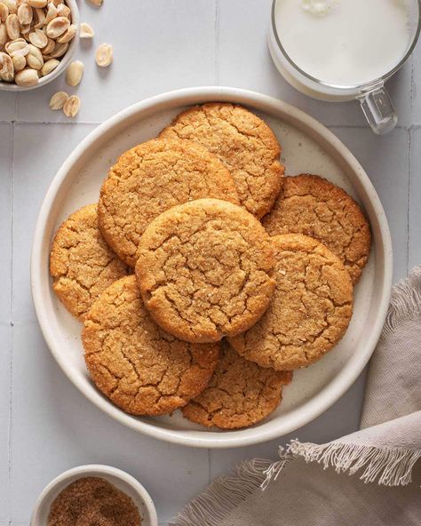 Miso Peanut Butter Cookies Miso Cookies, Almond Butter Oatmeal, Tahini Cookies, Cinnamon Roll Cookies, White Miso, Roll Cookies, Candied Ginger, Cookie Flavors, Peanut Butter Cookie Recipe