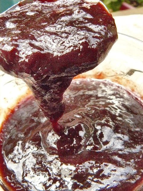 Recipe: Paul's Plum Sauce Plum Barbeque Sauce, Spicy Plum Sauce Recipe, Plum Sauce Recipe Homemade, Homemade Plum Sauce, Plum Sauce Recipe Easy, Plum Bbq Sauce Recipe, Plum Sauce Recipe Chinese, Prune Sauce Recipe, Plum Chutney Recipe