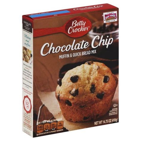 Betty Crocker Muffin Mix, Chocolate Chip Muffin Mix, Chocolate Chip Muffin, Creative Dessert Recipes, Mix Chocolate, Quick Treats, Baking Kit, Muffin Mix, Bread Mix