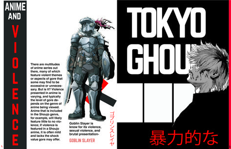 I made this for a class project for violent anime (page layout) Anime Magazine Layout, Cyberpunk Magazine Layout, Inside Magazine, Simple Poster Design, Game Magazine, Anime Magazine, Magazine Design Cover, Indesign Layout, Magazine Layout Inspiration