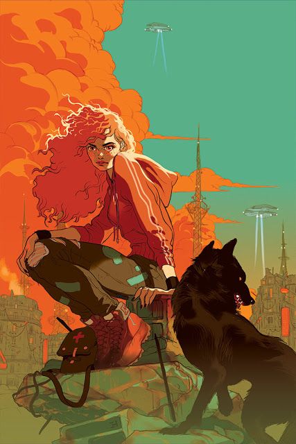 Scarlet Fanart Lunar Chronicles, Fan Art Lunar Chronicles, The Lunar Chronicles Fan Art, Scarlet Lunar Chronicles, Tomer Hanuka, The Lunar Chronicles, Book Fanart, Marissa Meyer, Pop Culture Art