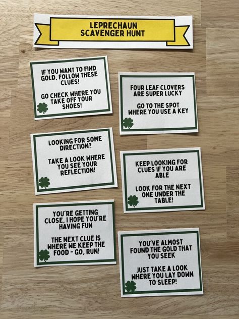 St Patrick's Day Scavenger Hunt Clues, Leprechaun Scavenger Hunt Free, St Patricks Day Scavenger Hunt For Kids, St Patrick’s Day Scavenger Hunt Free, Leprechaun Riddles, St Patrick’s Day Scavenger Hunt, Leprechaun Hunt Clues, Printable Scavenger Hunt Clues, K4 Crafts