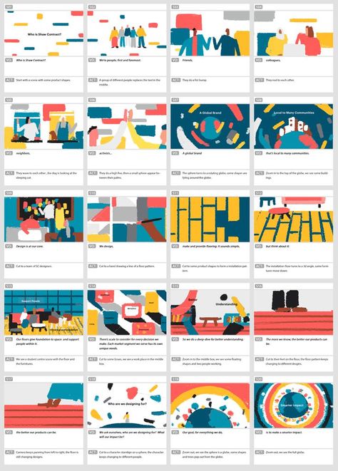 storyboard Storyboard Motion Design, Motion Design Storyboard, Yukai Du, Video Storyboard, Storyboard Examples, Storyboard Drawing, Shaw Contract, Illustrator Artwork, Animation Storyboard