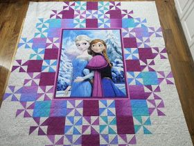 Elsa Quilt Pattern Disney Frozen, Frozen Quilt Patterns, Frozen Quilt Ideas, Disney Quilts, Frozen Quilt, Window Quilts, Princess Quilt, Frozen Bedroom, Quilt Corners