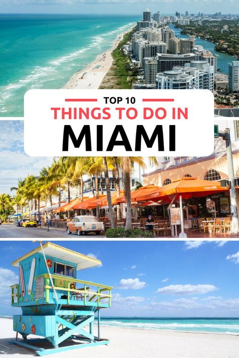 Top things to do in Miami from South Beach to the Everglades. Discover the top 10 best things to do in Miami with our informative guide to Miami. Explore the Miami art deco district in Miami Beach, or the culture in Little Havana. For the best Miami Beach head to South Beach. Take a Bahamas Day Trip from Miami, now one of the top things to do in Miami. Miami Travel Guide, Things To Do In Miami, Miami Art Deco, Miami Vacation, Wynwood Walls, Miami Travel, The Everglades, Florida City, Sunny Isles