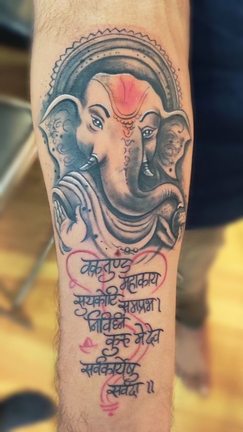 Ganesh Ji Tattoo, Lord Ganesh Tattoo, Ganesh Tattoo Design, Ganesha Tattoo Sleeve, Poor Quotes, Ganesha Design, Indian Tattoos, Mom Dad Tattoo Designs, Ganesh Tattoo