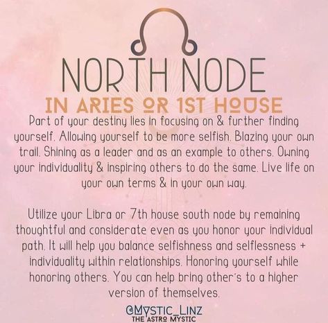 Aries Aesthetic, North Node, 1st House, Planet Signs, Love Energy, Birth Chart, Inspire Others, Mind Body, Live Life