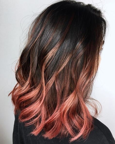 Alternate Hair Color, Medium Length Ombre Hair, Shoulder Length Ombre Hair, Stylish Hair Colors, Dark Ombre Hair, Brown To Blonde Ombre, Brunette Ombre, Pink Ombre Hair, Red Ombre Hair