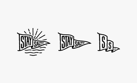 Newcastle Stay Salty Responsive Branding Design - Shorthand Studio — Shorthand Studio Surfing Logo, Surf Brand Logo, Surf Logo Design Ideas, Surfing Logo Design, Vintage Surf Brand Logos, Stay Salty, Surf Lifestyle, Fitness Logo, Custom Paint