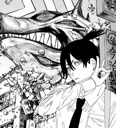 Aki Manga, Chainsaw Man, Chainsaw, Wall, Anime