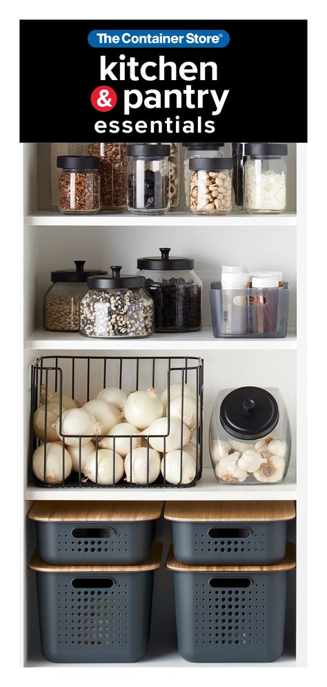 Easy ways to organize your pantry. Easy Pantry Organization, Laundry Room Organization Storage, Pantry Organization Ideas, Organized Pantry, Desain Pantry, Storage Room Organization, Pantry Organizers, Bathroom Storage Solutions, Kitchen Organization Pantry