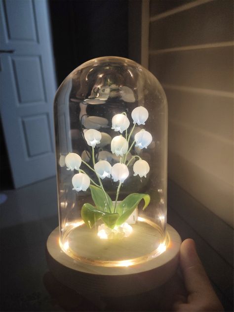 Bell Orchid Night Light,lily of the Valley Night Light Lamp,indoor Rare Plants Desk Lamp,bedroom Decoration,fairy Lamp,valentine's Day Gifts - Etsy Kuwait Desk Lamps Bedroom, Fairy Lamp, Lamp Bedroom, Night Light Lamp, Bedroom Decoration, Rare Plants, Light Lamp, Night Lights, Green Aesthetic