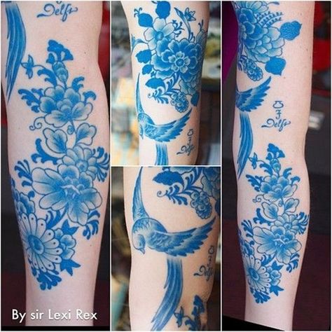 Insanely Gorgeous Blue Tattoos in Trend (44) Blue Ink Tattoos, 16 Tattoo, Magic Tattoo, Muster Tattoos, Blue Tattoo, Tattoo For Son, 1 Tattoo, White Tattoo, Black Ink Tattoos