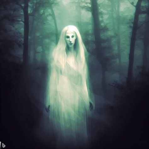 Ghost In Forest, Ghost Fairy, Ghost Art, Dark Grunge, Grunge Fairy, Forest Art, The Forest, Ghost, Forest