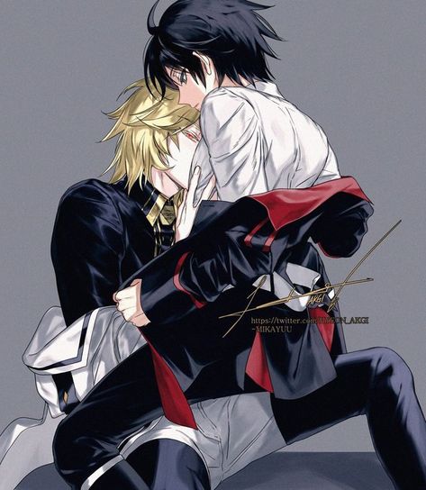 Mika And Yu, Mika Hyakuya, Yuu X Mika, Mika Yuu, Mika X Yuu, Nagisa And Karma, Mikaela Hyakuya, Yandere Manga, Seraph Of The End