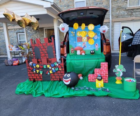 Donkey Kong Trunk Or Treat, Bowser Trunk Or Treat Ideas, Very Hungry Caterpillar Trunk Or Treat Ideas, Bowser Trunk Or Treat, Bowsers Castle Trunk Or Treat, Mario Bros Trunk Or Treat Ideas, Mario Cart Trunk Or Treat Ideas, Mario Brothers Trunk Or Treat, Super Mario Bros Trunk Or Treat