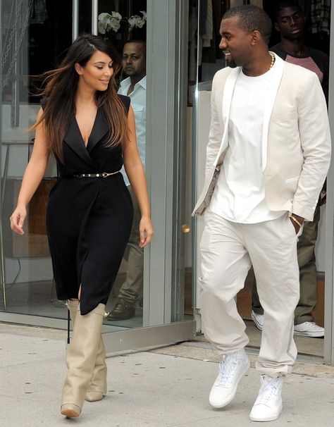 Kim Kardashian wearing Givenchy shark-lock fold-over wedge boots Kim Kanye, Givenchy Shark, Givenchy Boots, Kim And Kanye, Kim Kardashian Style, September 2, Kim K, Kardashian Style, Own It