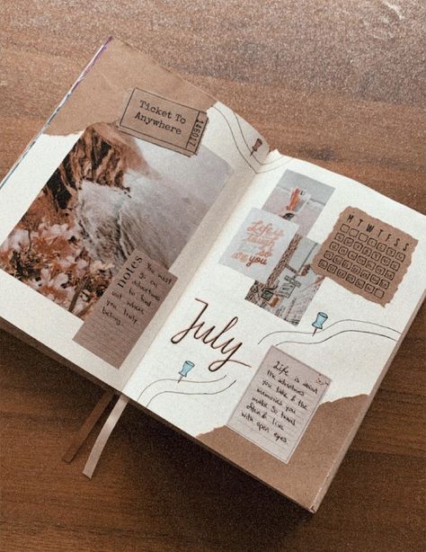 Bujo Cover, Anniversary Scrapbook, Journaling Planner, Diy Photo Book, Travel Journal Scrapbook, Scrapbook Cover, Scrapbook Organization, Scrapbooking Journal, Diy Journal Books