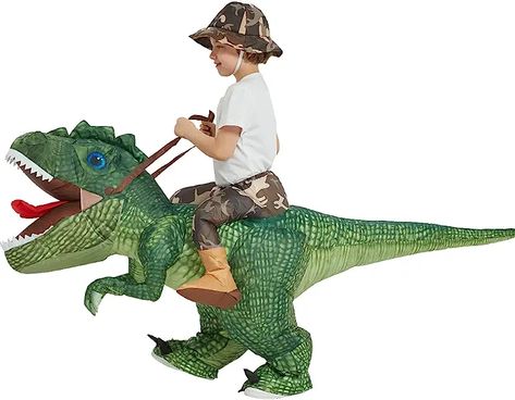 Inflatable Dinosaur Costume, Rex Costume, Halloween Costume For Kids, Dino Costume, T Rex Costume, Dinosaur Halloween, Santa Cap, Inflatable Costumes