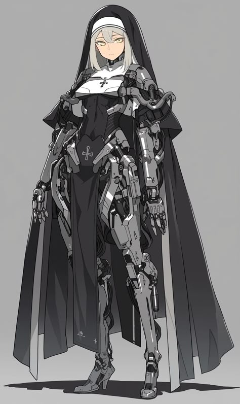 Mech Art, Sci Fi Character Design, Anime Knight, Cyborgs Art, Female Character Concept, Cyberpunk Character, Robot Art, Robots Concept, Robot Concept Art