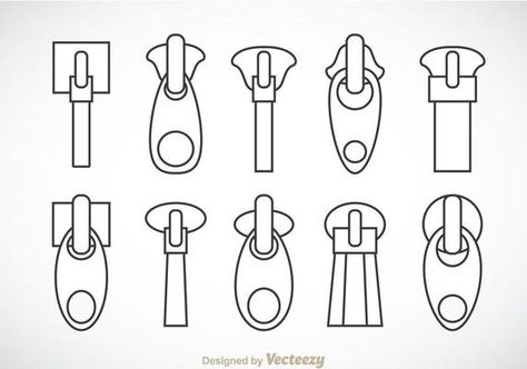 Zipper Pull Outline Vector Zipper Drawing, Digital Fashion Illustration, Flat Drawings, Fashion Design Template, Flat Sketches, Dress Sketches, Fashion Figures, Illustration Fashion Design, Fashion Design Drawings