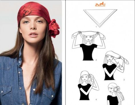 Diy Head Scarf, Turban Mode, Hair Accessories Tutorial, Head Scarf Tying, Scarf Knots, Hair Wrap Scarf, Mode Turban, Ways To Wear A Scarf, Head Scarf Styles