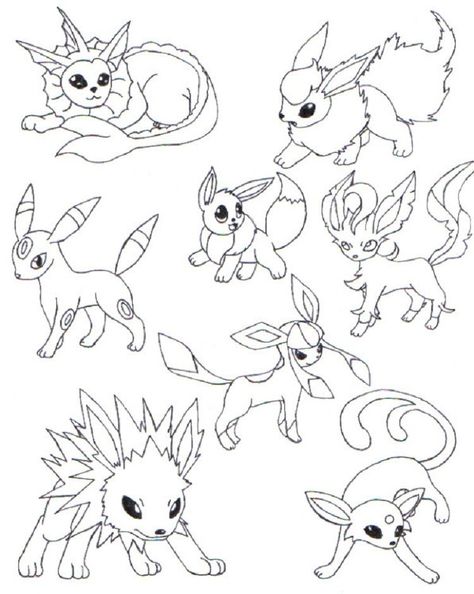 eevee evolutions coloring pages, this pic you can find at Cartoon Coloring Pages blogs #coloring #coloringpages #printable Pokemon Coloring Sheets, Elsa Coloring Pages, Chibi Coloring Pages, Pokemon Eevee Evolutions, Pokemon Eeveelutions, Eevee Evolutions, Pokemon Coloring Pages, Pokemon Coloring, Pokemon Eevee