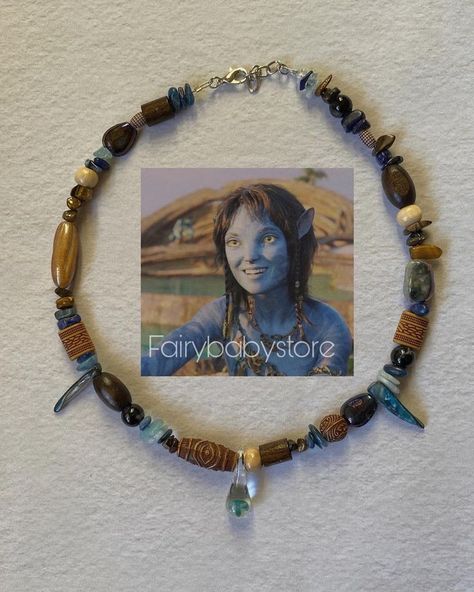 Avatar Necklace, Avatar Kiri, Kiri Avatar, Water Jewelry, Alluka Zoldyck, Blue Avatar, Avatar The Way Of Water, Avatar Picture, Creation Art