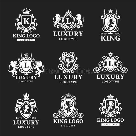 Luxury boutique Royal Crest high quality vintage product heraldry logo collectio #Sponsored , #SPONSORED, #affiliate, #Royal, #Luxury, #boutique, #Crest Heraldry Logo, Luxury Logotype, Watermark Ideas, Royal Logo, Royal Crest, Logo Design Inspiration Creative, Logo Samples, Logo Shapes, Crest Logo