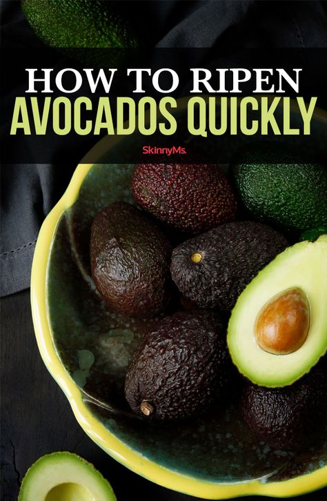 How To Soften Avacodo, Rippen An Avocado Fast, How To Ripen Avocados Quickly, Ripen Avocado, Unripe Avocado, How To Ripen Avocados, Avocado Dessert, Food Info, Avocado Recipes