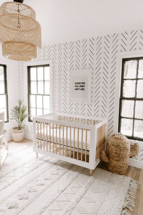 gender neutral Minimal Boho Nursery - white natural minimalist boho nursery with cactus basket details #nurseryideas #nurserydecor Neutral Nursery Rooms, Minimal Boho, Nursery Baby Room, Gender Neutral Nursery, Baby Bedroom, Natural Home Decor, Baby's Room, Nursery Inspiration, Cool Ideas