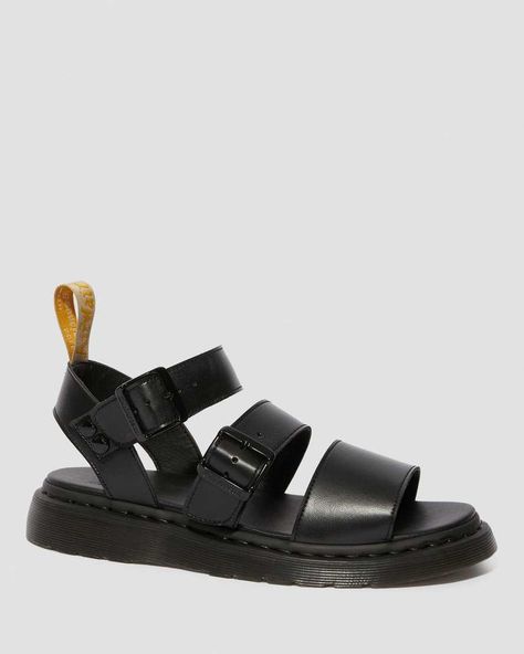 Vegan Sandals, Black Dr Martens, Black Strappy Sandals, Thick Socks, Vegan Fashion, Leather Shoes Woman, Goodyear Welt, Belt Size, Strappy Sandals