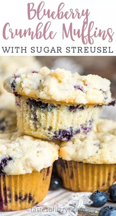 Jumbo Blueberry Muffins, Blueberry Crumble Muffins, Brunch Muffins, Blueberry Muffin Recipe Easy, Bakery Style Blueberry Muffins, Blueberry Streusel Muffins, Crumble Muffins, Homemade Blueberry Muffins, Easy Blueberry Muffins