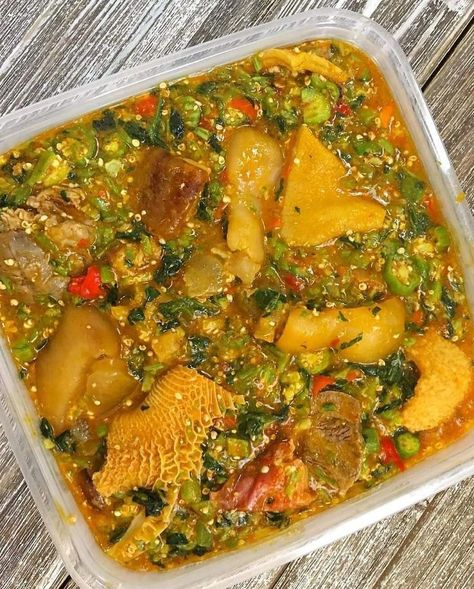 Africa Dishes, Nigerian Soup, Okro Soup, Nigeria Food, Ghana Food, African Recipes Nigerian Food, Ghanaian Food, West African Food, Nigerian Recipes