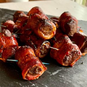 Venison Bites, Bacon Wrapped Venison, Venison Steak Recipes, Venison Backstrap Recipes, Backstrap Recipes, Venison Backstrap, Venison Meat, Deer Recipes, Venison Steak