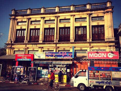 Myanmar Architecture, Colonial Style, Myanmar, Mississippi, Shop House, Times Square, Architecture, Quick Saves