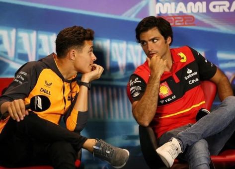 Lando Norris And Carlos Sainz, Lando And Carlos, Carlos And Lando, Lando Norris Mclaren, Ferrari Scuderia, F1 Wallpaper Hd, Mclaren F1, Smooth Operator, Ferrari F1