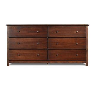 Loon Peak Hilton 8 Drawer Double Dresser | Wayfair Dresser Bed, Solid Wood Dresser, Walnut Dresser, Six Drawer Dresser, Eco Friendly Furniture, Into The Wood, Living Modern, Wayfair Furniture, Wood Dresser